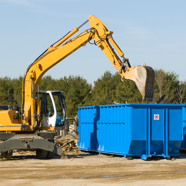 are there any restrictions on where a residential dumpster can be placed in Sparkill